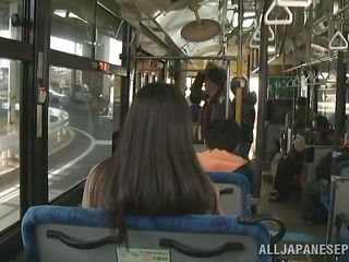 japanese slut gets fingered on the bus