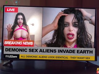 horny demonic sex alien invades the lucky lad's bedroom