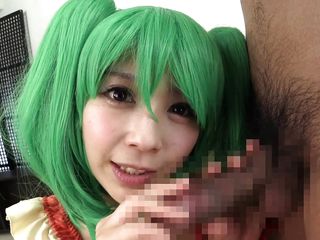 horny babe seduced japanese guy wearing naughty costumes