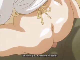 lovely anime babe makes her man cum quick with a blowjob